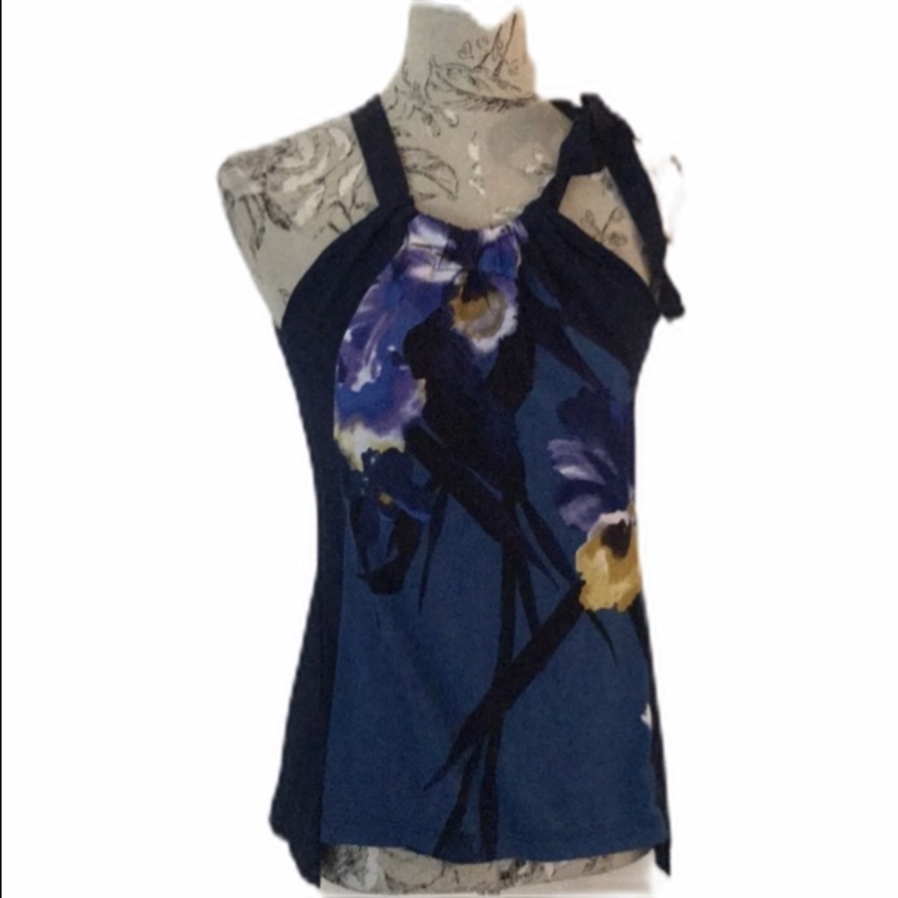 *tahari Blue Top S